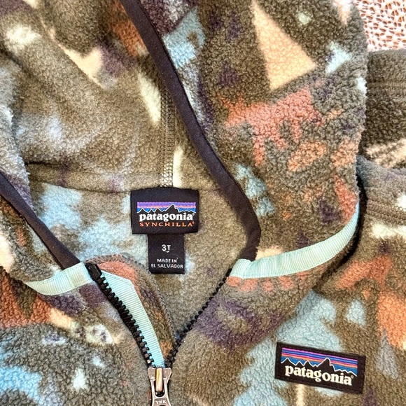 Patagonia Baby Synchilla Fleece zip hoodie jacket - Picture 3 of 3